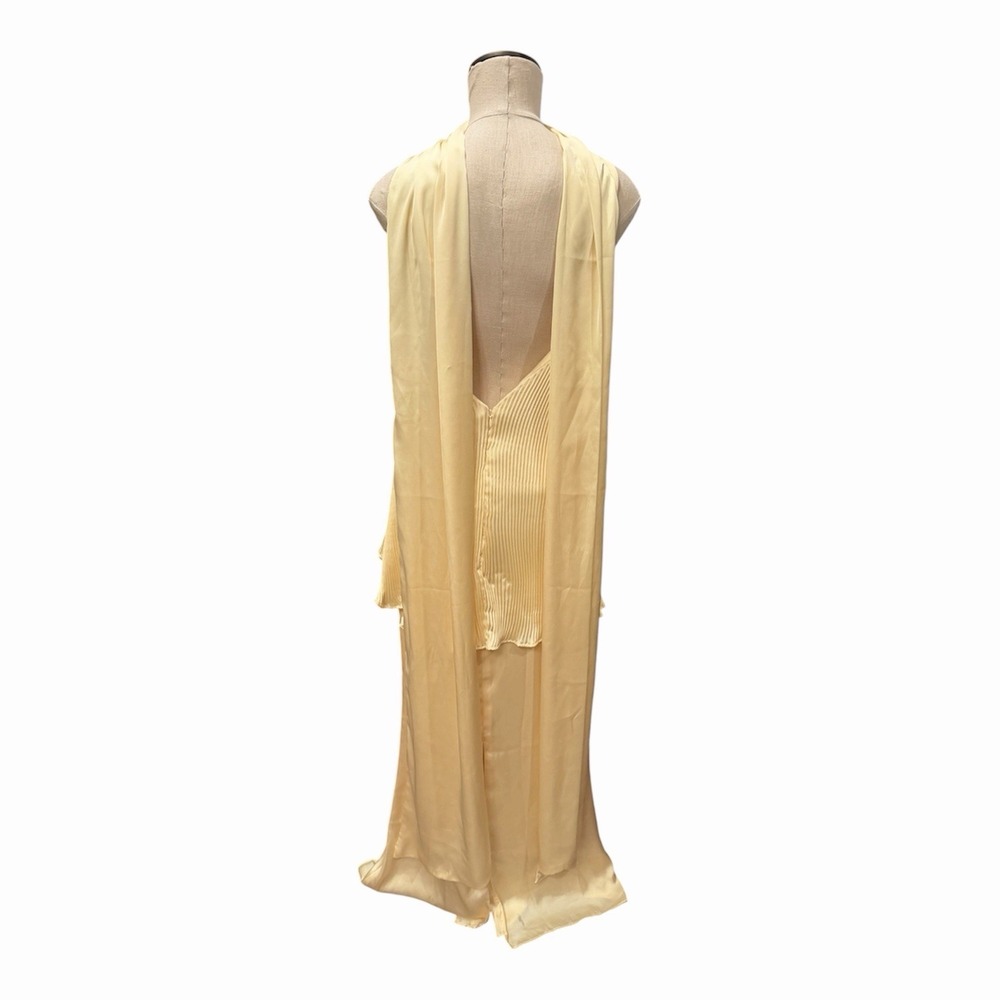 NEW Baobab Danielle Maxi dress Sunny Yellow Small Satin - Picture 3 of 4
